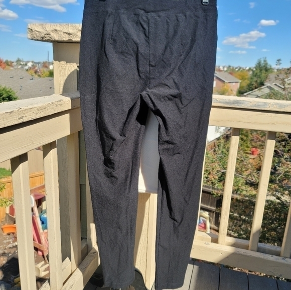 EILEEN FISHER BLACK SLIP ON ELASTIC WAIST PANTS, SZ SMALL - Picture 7 of 10